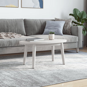 Bordsskiva vit 40x30x2,5 cm oval massiv furu