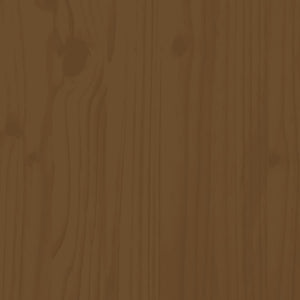 Loungegrupp för trädgården 3 delar honungsbrun massiv furu