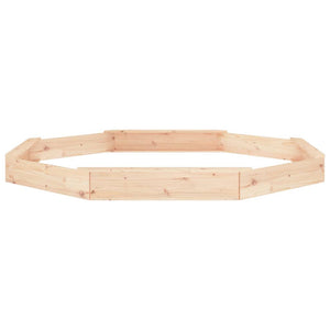 Sandlåda med säten oktagon massiv furu