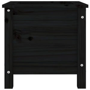 Odlingslåda 40x40x39 cm svart massiv furu