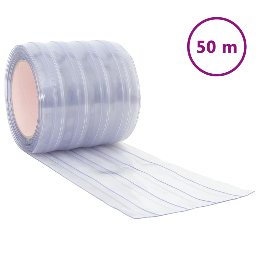 Köldridå transparent 200x1,6 mm 50 m PVC