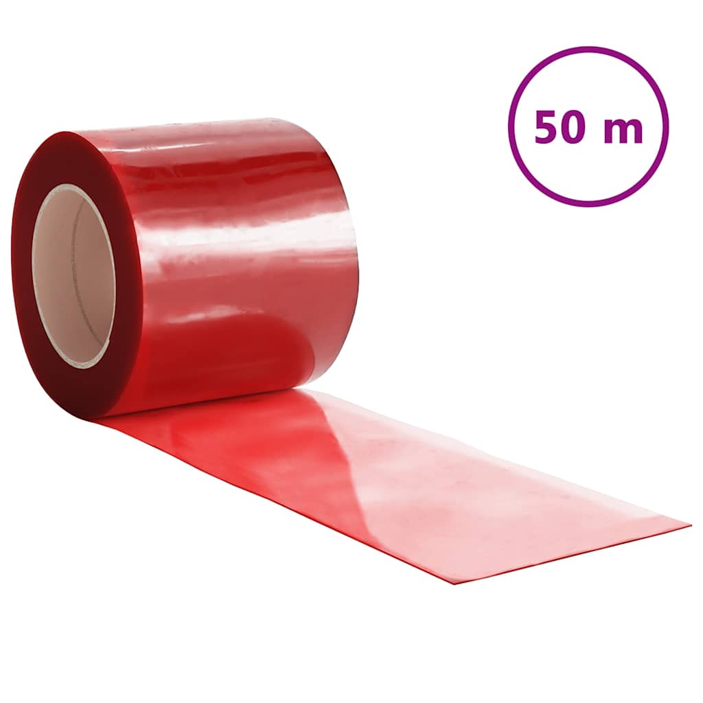 Köldridå röd 200x1,6 mm 50 m PVC