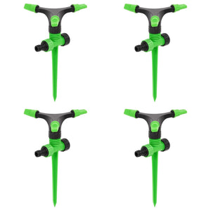 Roterande sprinkler 4 st grön och svart 16x13,5x25,5 cm ABS&PP