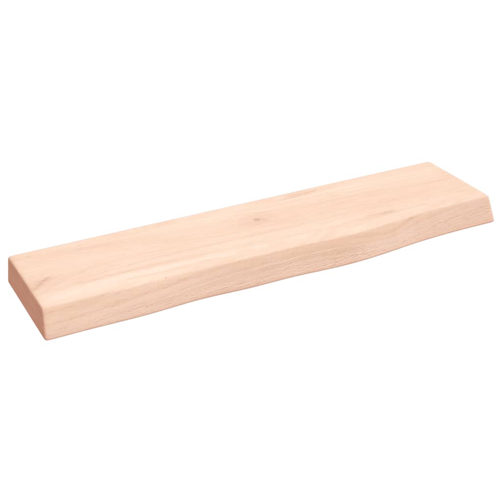 Hyllplan 40x10x2 cm obehandlad massiv ek