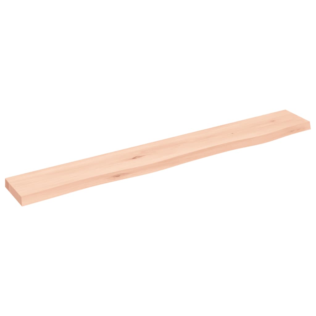 Hyllplan 80x10x2 cm obehandlad massiv ek
