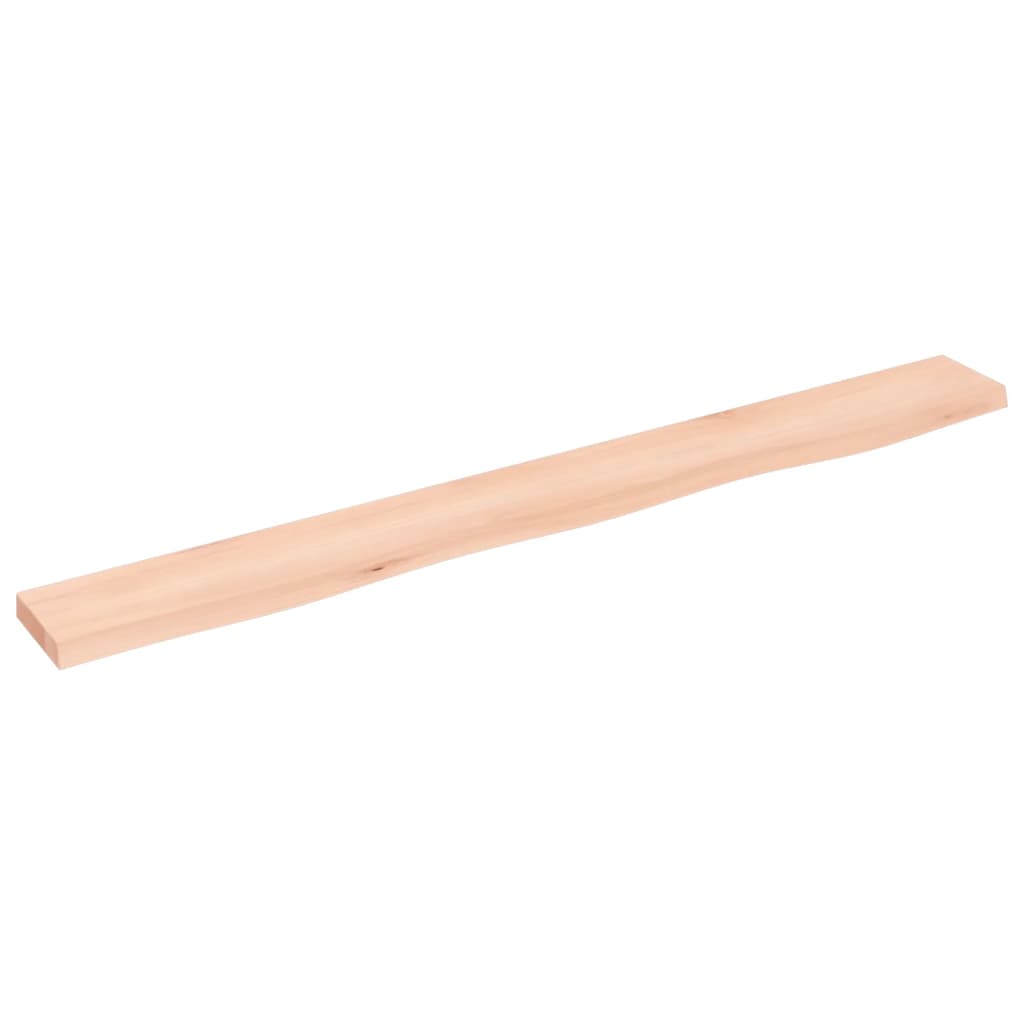 Hyllplan 100x10x2 cm obehandlad massiv ek