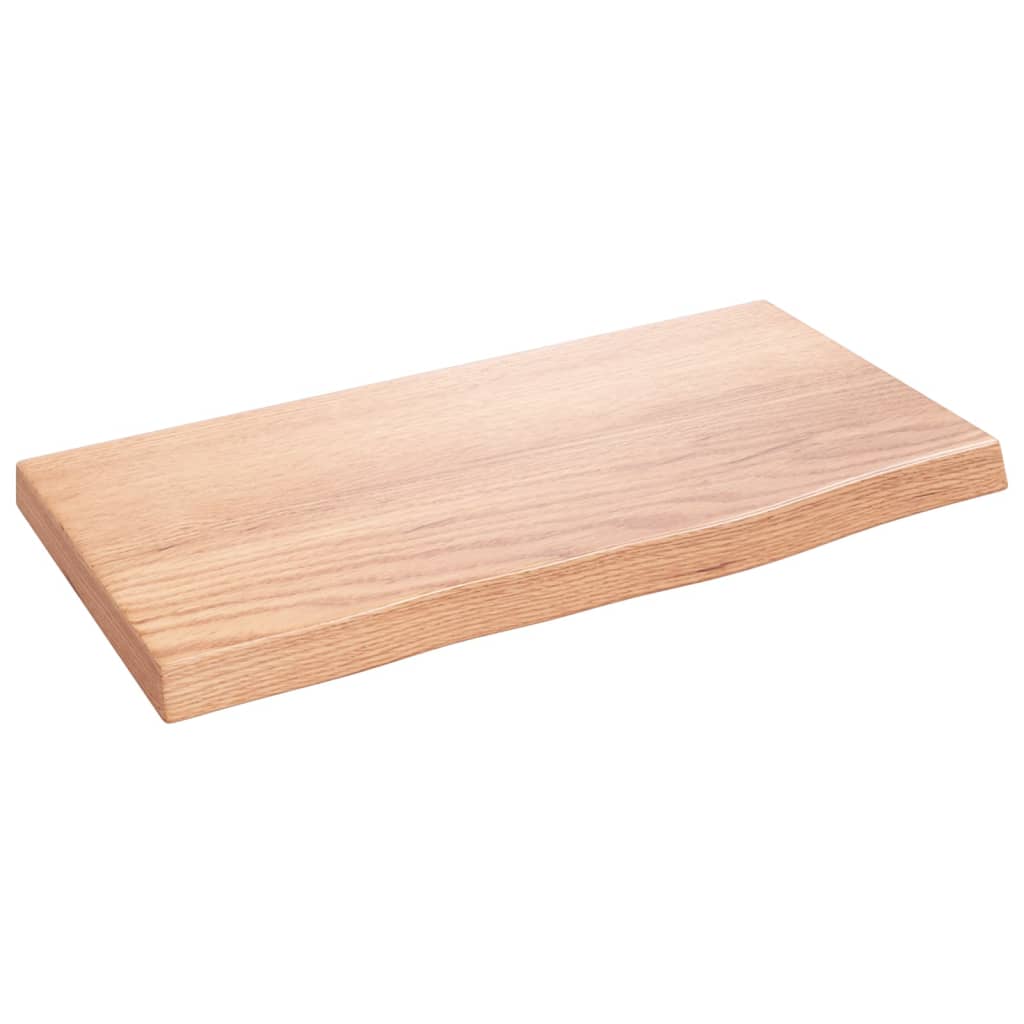 Bordsskiva ljusbrun 40x20x2 cm behandlad massiv ek