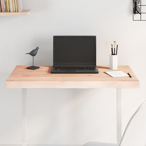 Bordsskiva 80x50x(2-4) cm obehandlad massiv ek levande kant