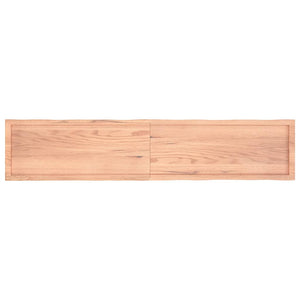 Bordsskiva ljusbrun 200x40x(2-6) cm massivt trä levande kant