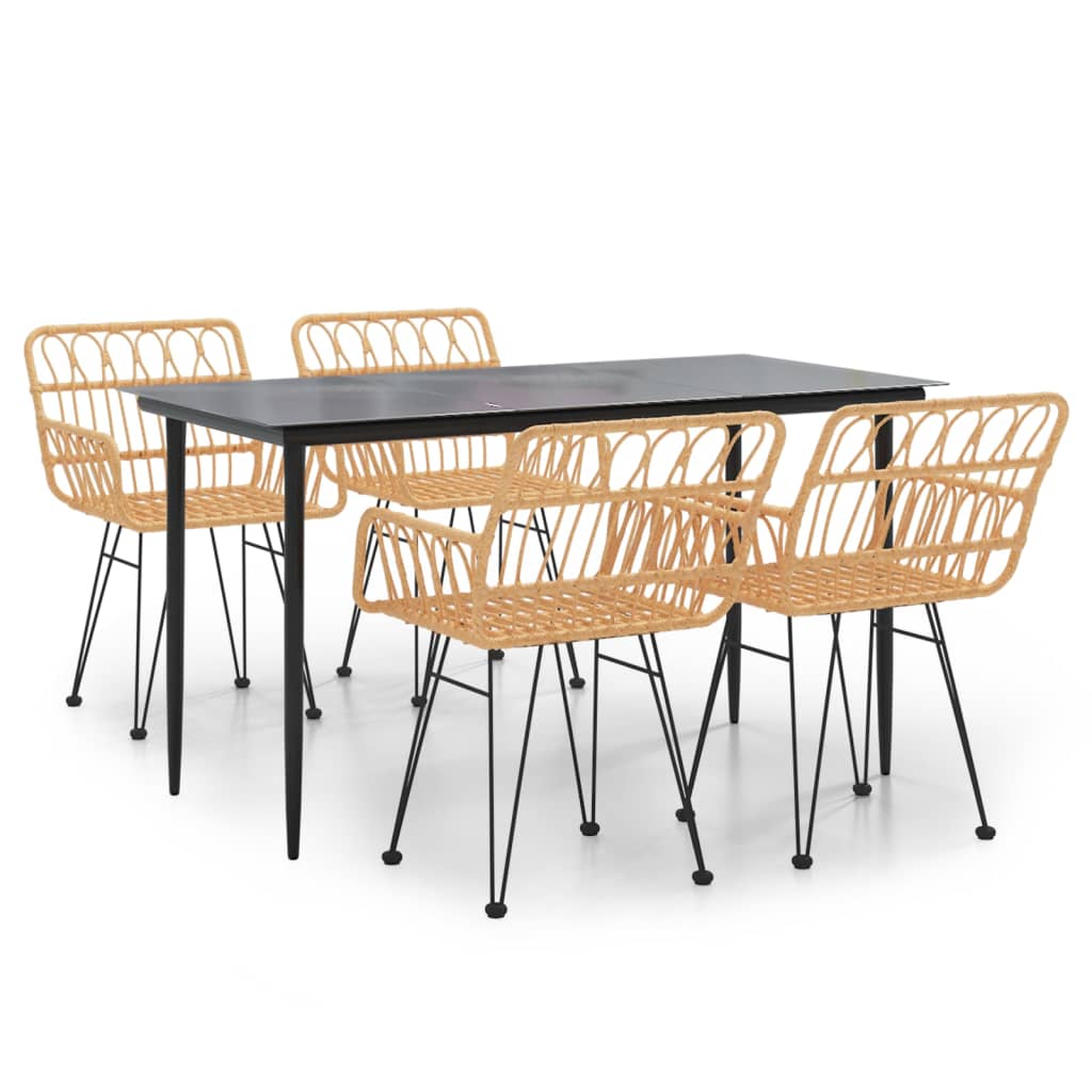 Matgrupp för trädgården 5 delar konstrottning