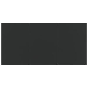 Matgrupp för trädgården 5 delar svart konstrottning