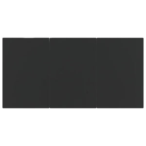 Matgrupp för trädgården med dynor 9 delar svart konstrottning