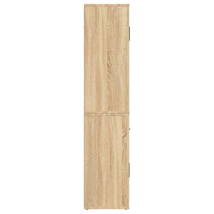 Högskåp sonoma-ek konstruerat trä