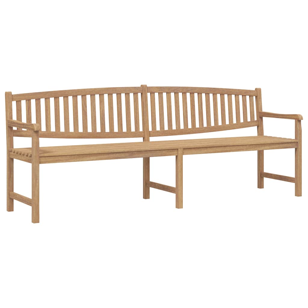 Trädgårdsbänk 228x59,5x90 cm massiv teak