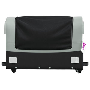 Cykelvagn svart och grå 45 kg järn