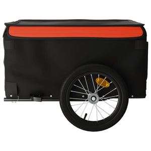 Cykelvagn svart och orange 45 kg järn