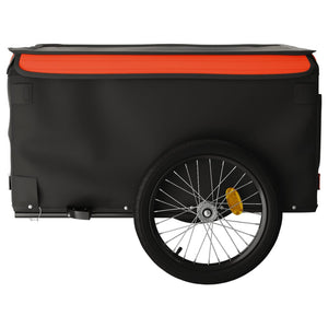 Cykelvagn svart och orange 45 kg järn