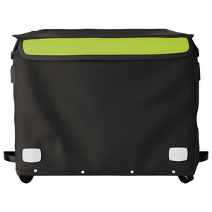 Cykelvagn svart och grön 45 kg järn