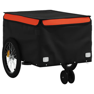 Cykelvagn svart och orange 30 kg järn
