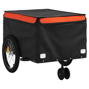 Cykelvagn svart och orange 45 kg järn
