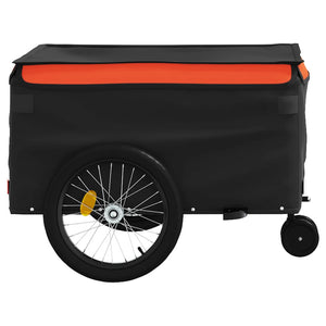 Cykelvagn svart och orange 45 kg järn