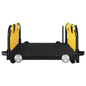 Cykelvagn gul oxfordtyg och järn