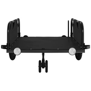 Cykelvagn svart oxfordtyg och järn