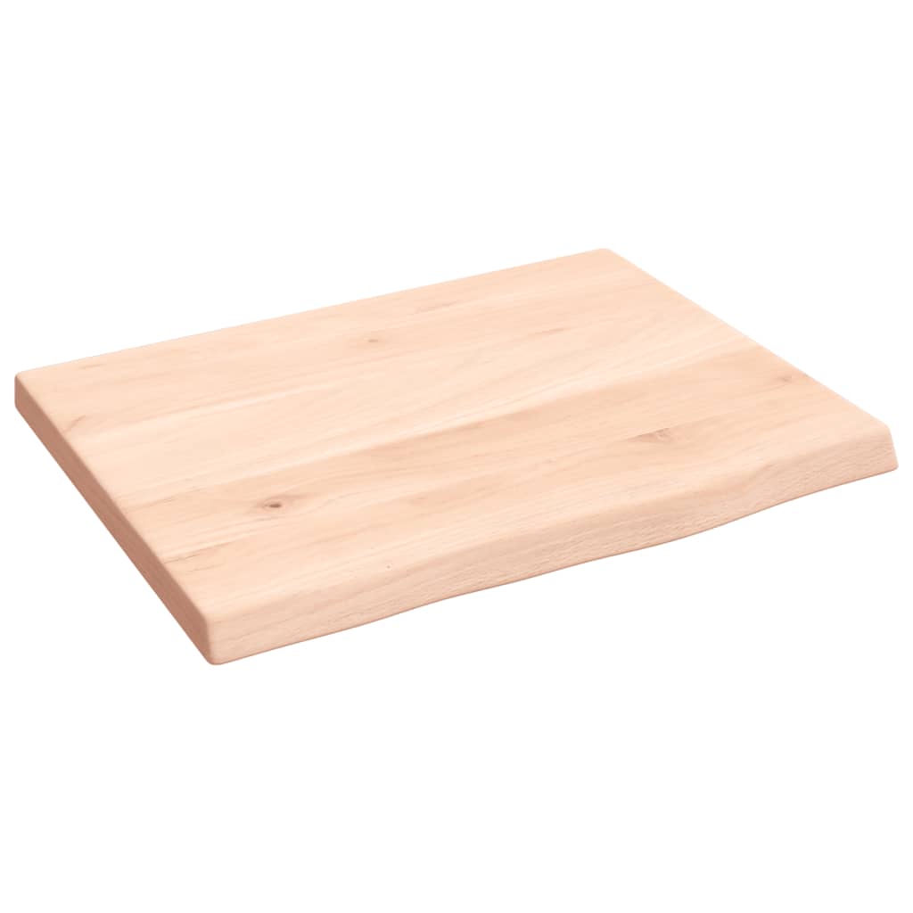 Bänkskiva för badrum 40x30x2 cm obehandlat massivt trä
