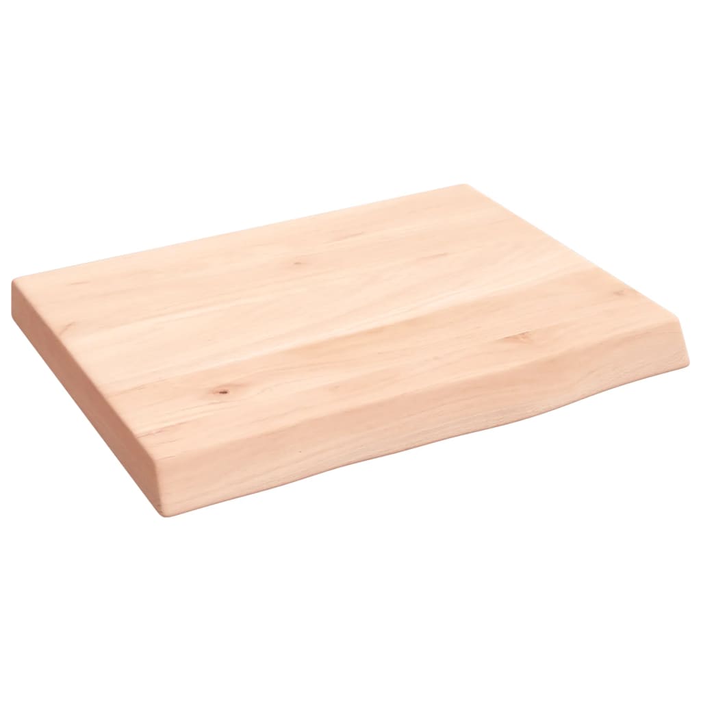 Bänkskiva för badrum 40x30x(2-4) cm obehandlat massivt trä