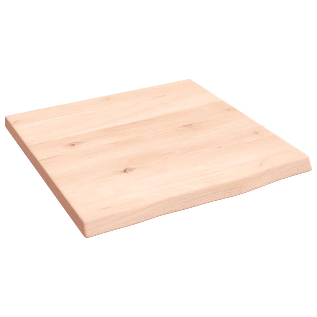 Bänkskiva för badrum 40x40x2 cm obehandlat massivt trä