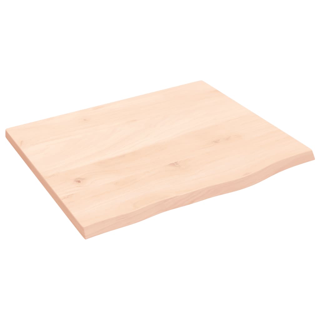 Bänkskiva för badrum 60x50x2 cm obehandlat massivt trä