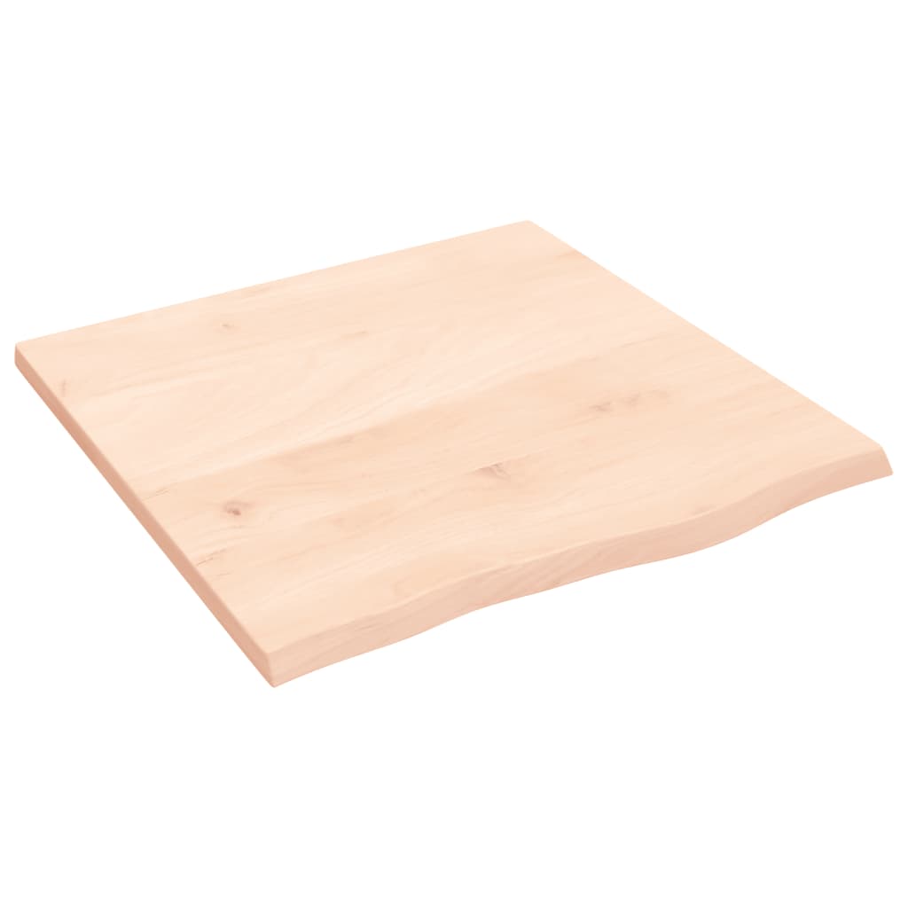 Bänkskiva för badrum 60x60x2 cm obehandlat massivt trä