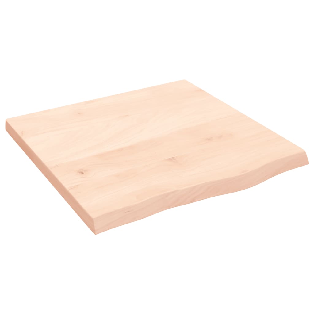 Bänkskiva för badrum 60x60x(2-4) cm obehandlat massivt trä