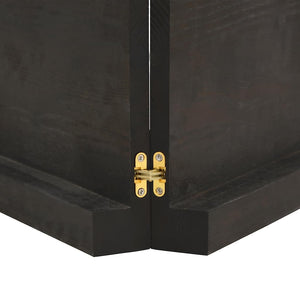 Bänkskiva badrum mörkbrun 140x60x(2-6) cm behandlat massivt trä