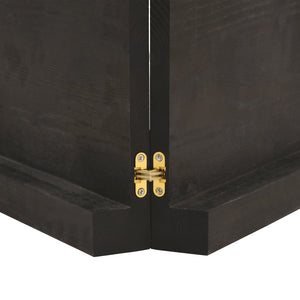 Bänkskiva badrum mörkbrun 160x60x(2-6) cm behandlat massivt trä