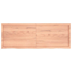 Bordsskiva ljusbrun 140x50x(2-4) cm behandlad massiv ek