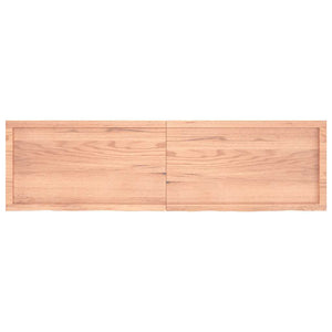 Bordsskiva ljusbrun 180x50x(2-6) cm behandlad massiv ek