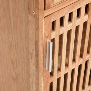 Badrumsmöbler 4 delar massivt valnötsträ