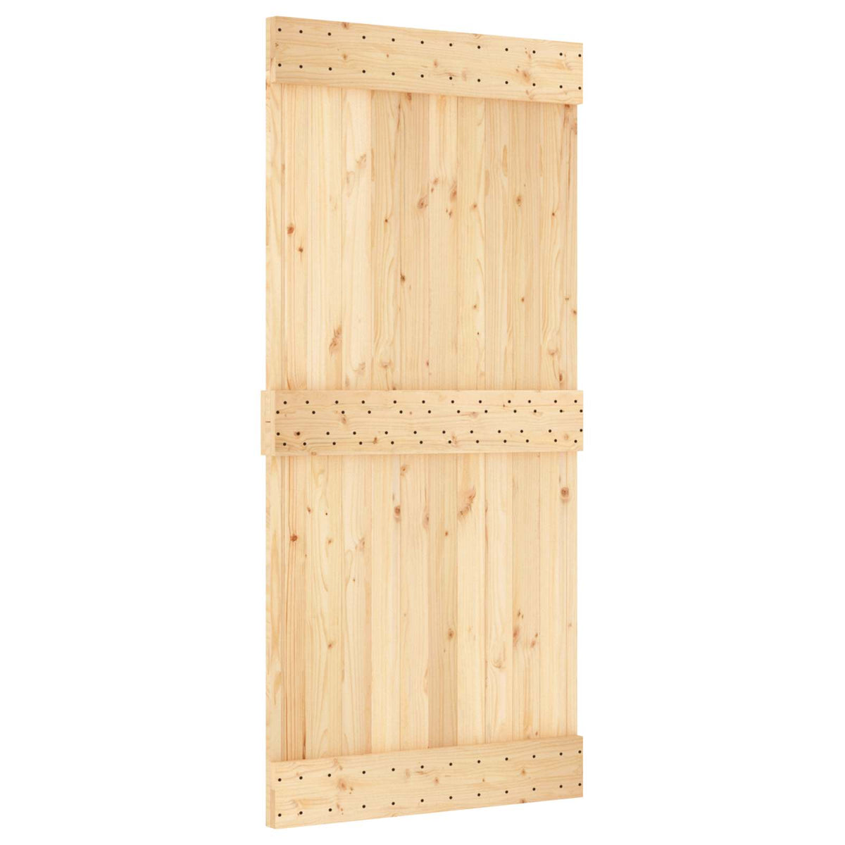 Slät dörr NARVIK 95x210cm Massiv furuträdörr (obehandlad)