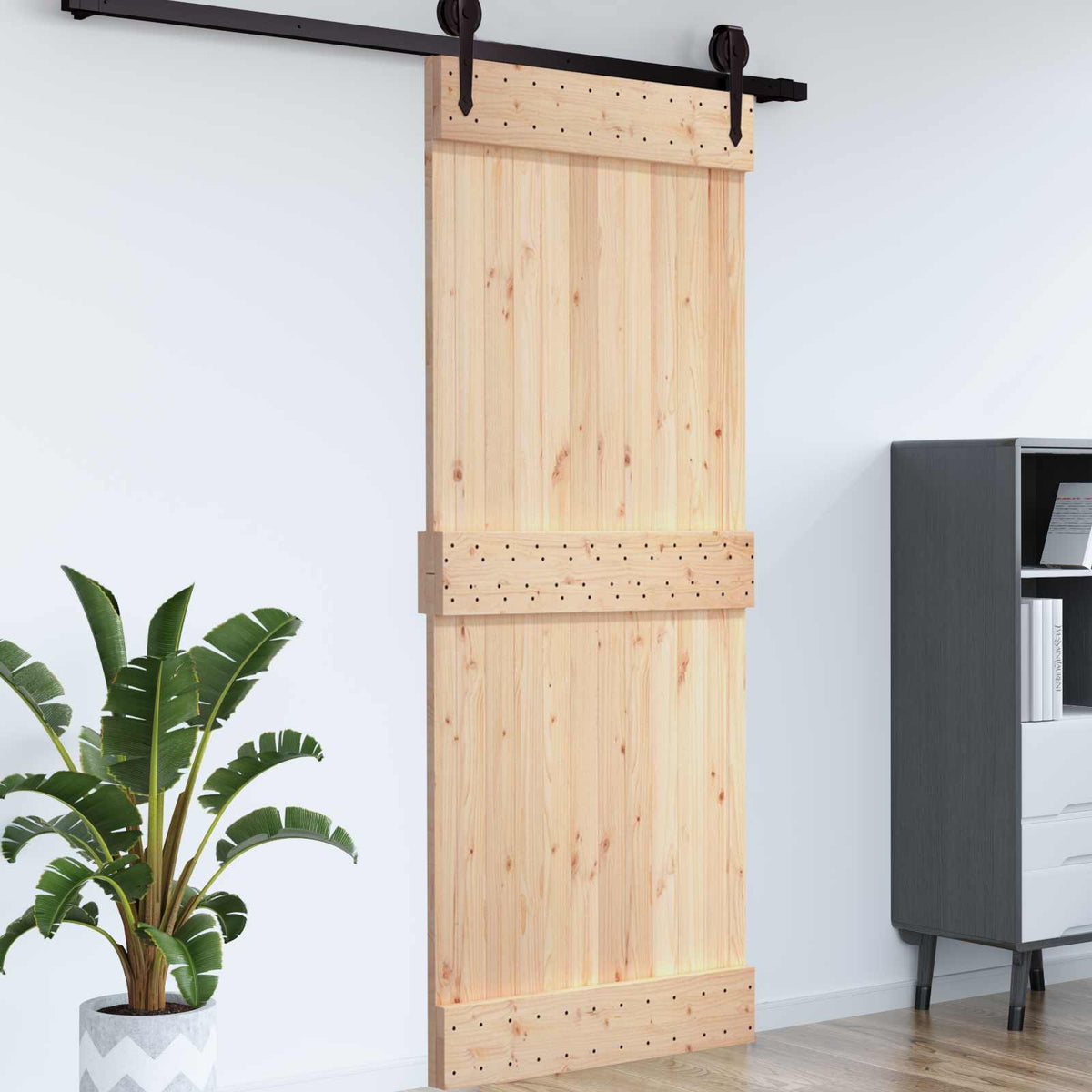 Dörr NARVIK 100 x 210 cm Massiv furuträdörr (obehandlad)