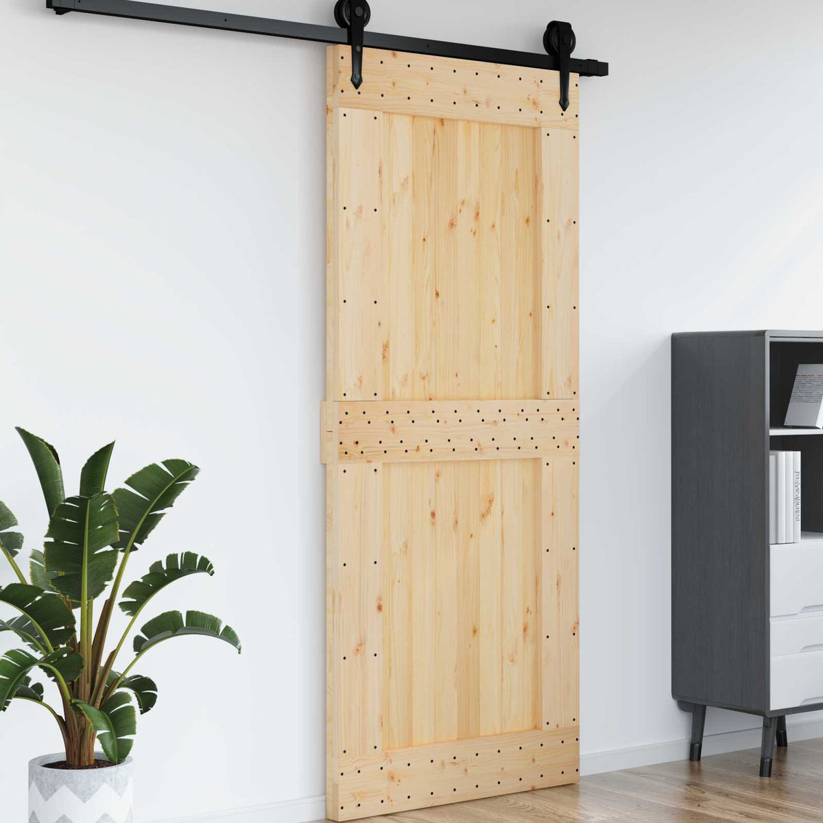 Dörr NARVIK 95 x 210 cm Massiv furuträdörr (obehandlad)