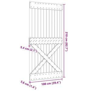 Dörr NARVIK 100x210 cm massiv furu