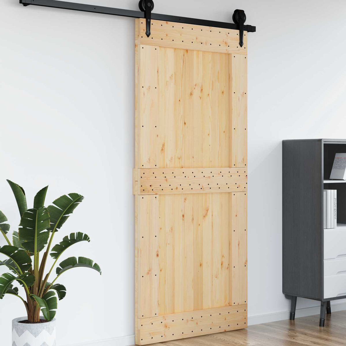Dörr NARVIK 100 x 210 cm Massiv furuträdörr (obehandlad)