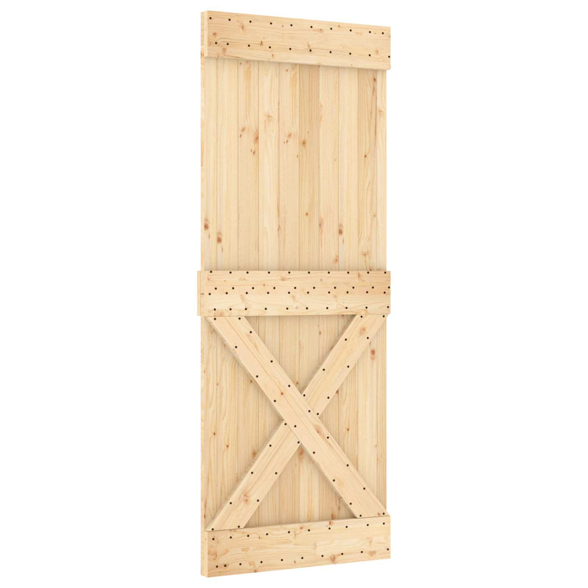 Kryssdörr NARVIK 80x210cm Massiv furuträdörr (obehandlad)