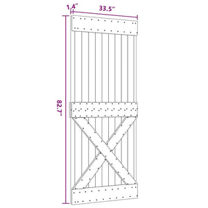 Dörr NARVIK 85x210 cm massiv furu