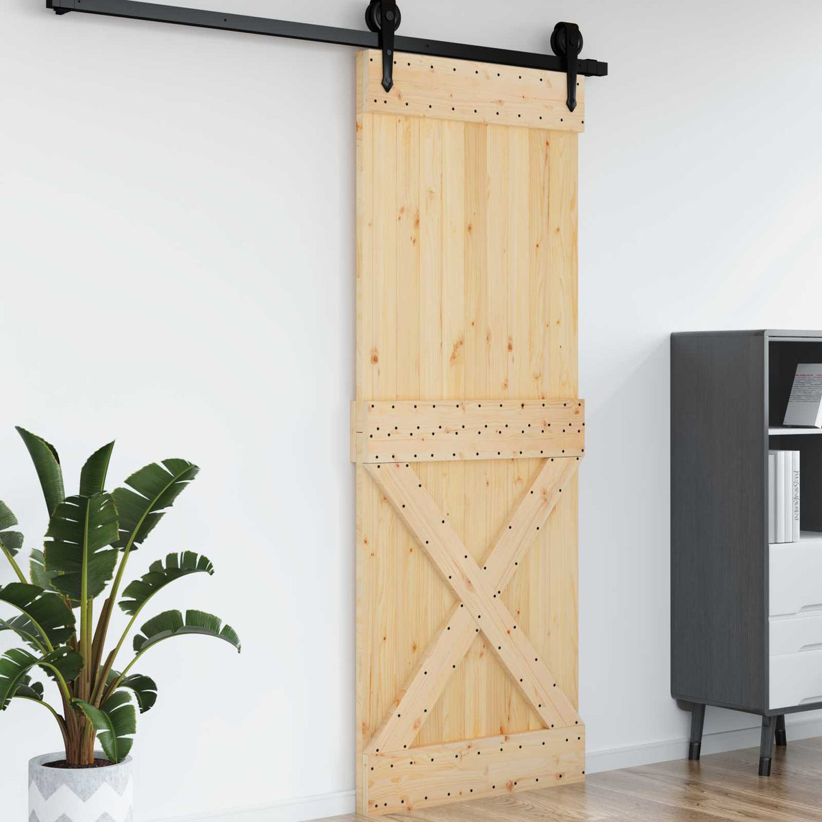 Dörr NARVIK 85 x 210 cm Massiv furuträdörr (obehandlad)