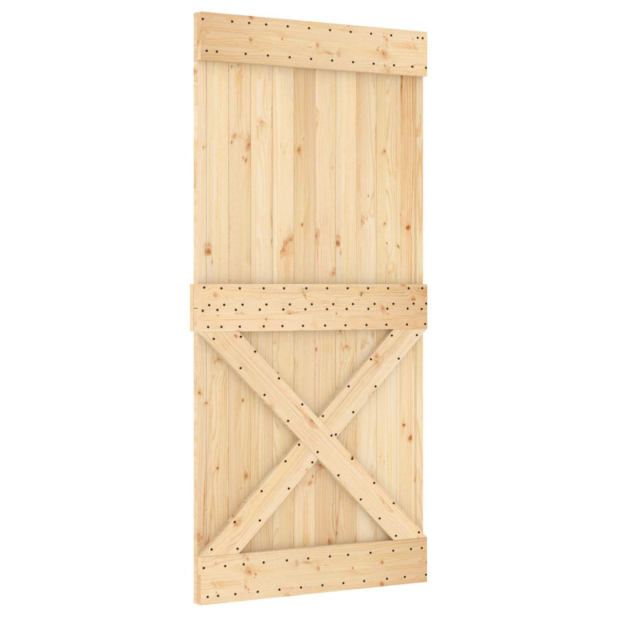 Kryssdörr NARVIK 95x210 cm Massiv furuträdörr (obehandlad)