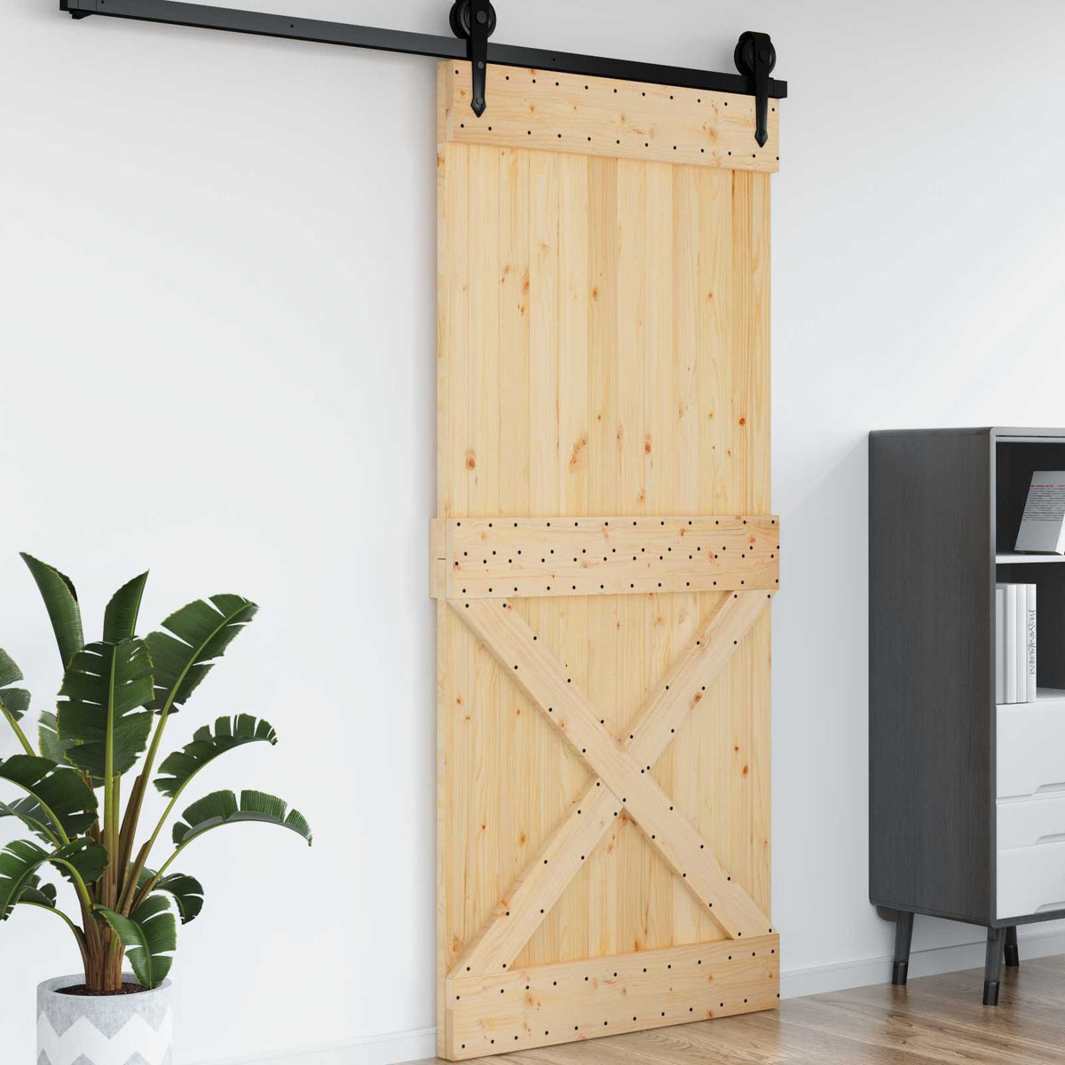 Dörr NARVIK 100 x 210 cm Massiv furuträdörr (obehandlad)