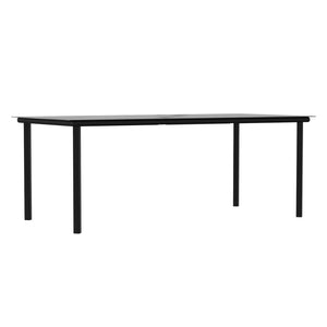 Matgrupp för trädgården med dynor 7 delar konstrotting & stål