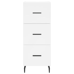 Skänk vit 34,5x34x90 cm konstruerat trä